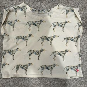 Pink chicken dog crop shirt